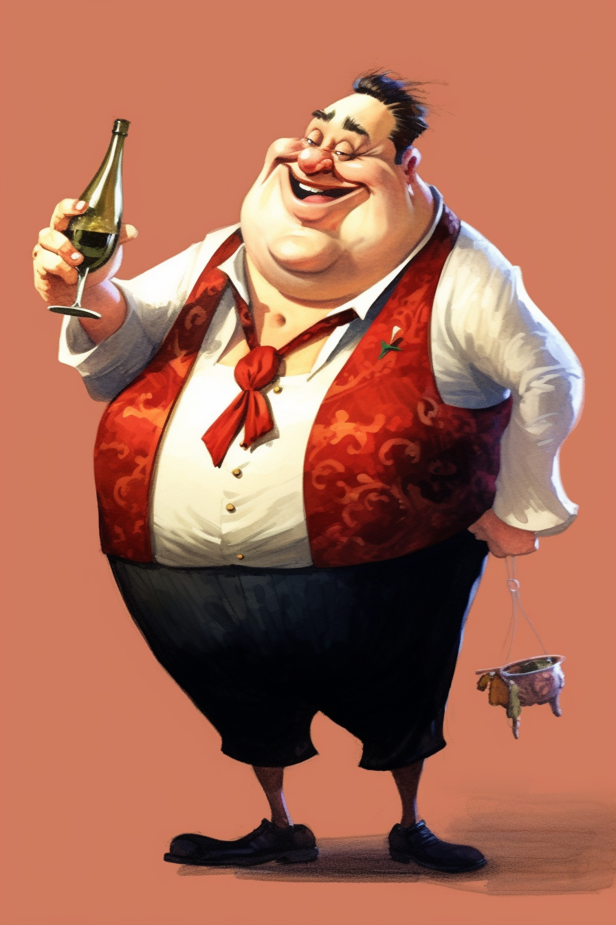 fat man clipart