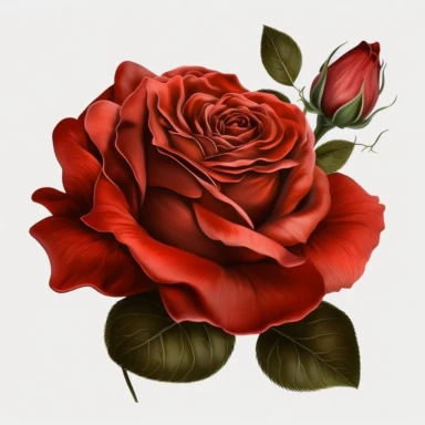 Watercolor red rose clipart red rose head. just red rose head on transparent background. no text. lifelike. 4k. 8k. the rose has no leaves on the thorns. hyper realistic, red rose circle ribbon, no background. no shadows
