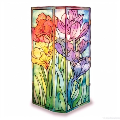 vibrant blossom of Interactive Light Art Patterns Grow Like Perfect Plants Craft an exquisite hand-drawn watercolor clip art image of a family gift niche adorned with birth flowers. Customize the image for a family of five: a March baby (Daffodil), a May baby (Lily of the Valley), a July baby (Larkspur), an October baby (Marigold), and a December baby (Poinsettia). Use soft pastel colors for the background, creating a gentle and serene atmosphere that complements the vibrant birth flowers. Pay a