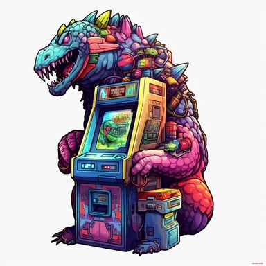 Monster Arcade Recreational Store, transparent clipart graphic