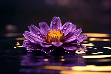 voilet flower clipart, flooded sun, realistic photo, photography, 8k