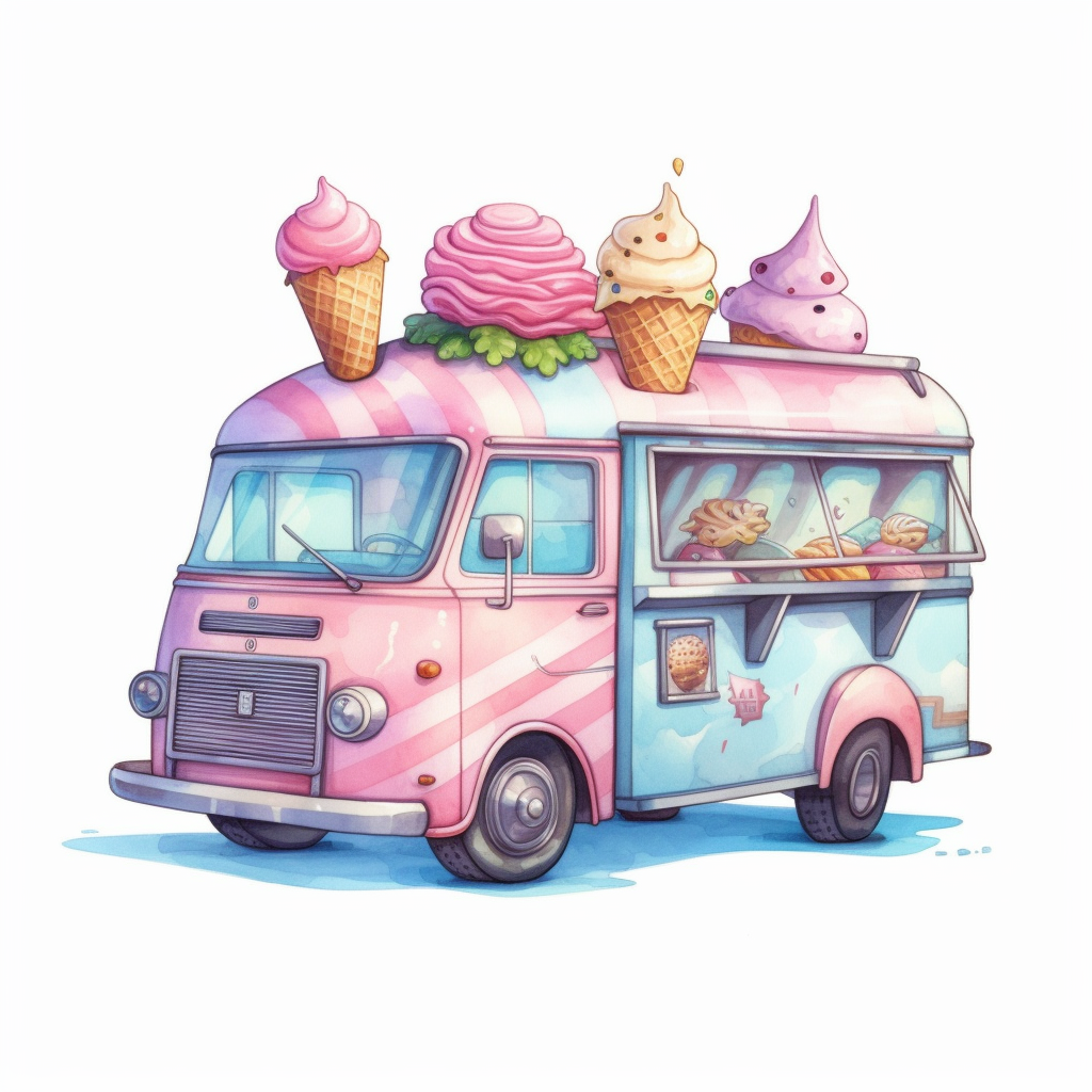 ice cream truck clipart