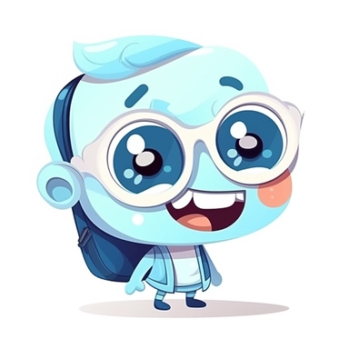 happy cute Classroom Aide face, cartoon, clipart, mascot, isolated on white background