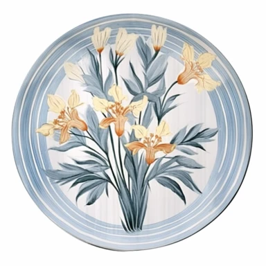 Design a dreamy watercolor clipart of a japanese-inspired stylish arrangement of orchids, bamboo, and leaves in a low dish composition, hand-painted with soft and graceful brushstrokes. Draw inspiration from the artistic finesse of Ethereal Petals Watercolors for a refined and ethereal depiction. isolated on a white background, hand-drawn illustration, hand-painted watercolor texture, 16k UHD resolution, intricately detailed, sharp focal points, designed by Ana Victoria Calderon and Holly Exley,