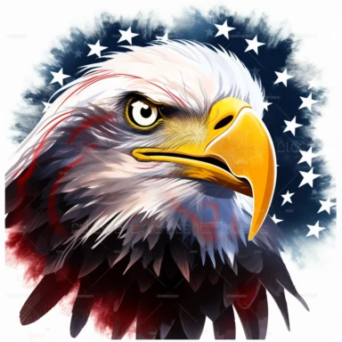 clipart of eagles, fireworks, USA Flags clipart