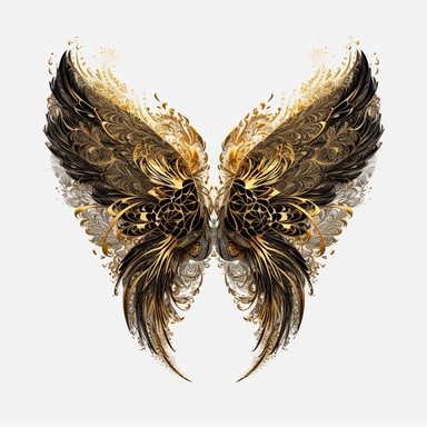 abstract devil wings, devil wings clipart, black colors Feather wings png, dark angel wings png, Angel clipart, Spiritual clipart, abstract clipart, Feather png ,vector , white background , plain white background,vector,hd,4k,8k,side view ,symmetric , armor plated , golden plated