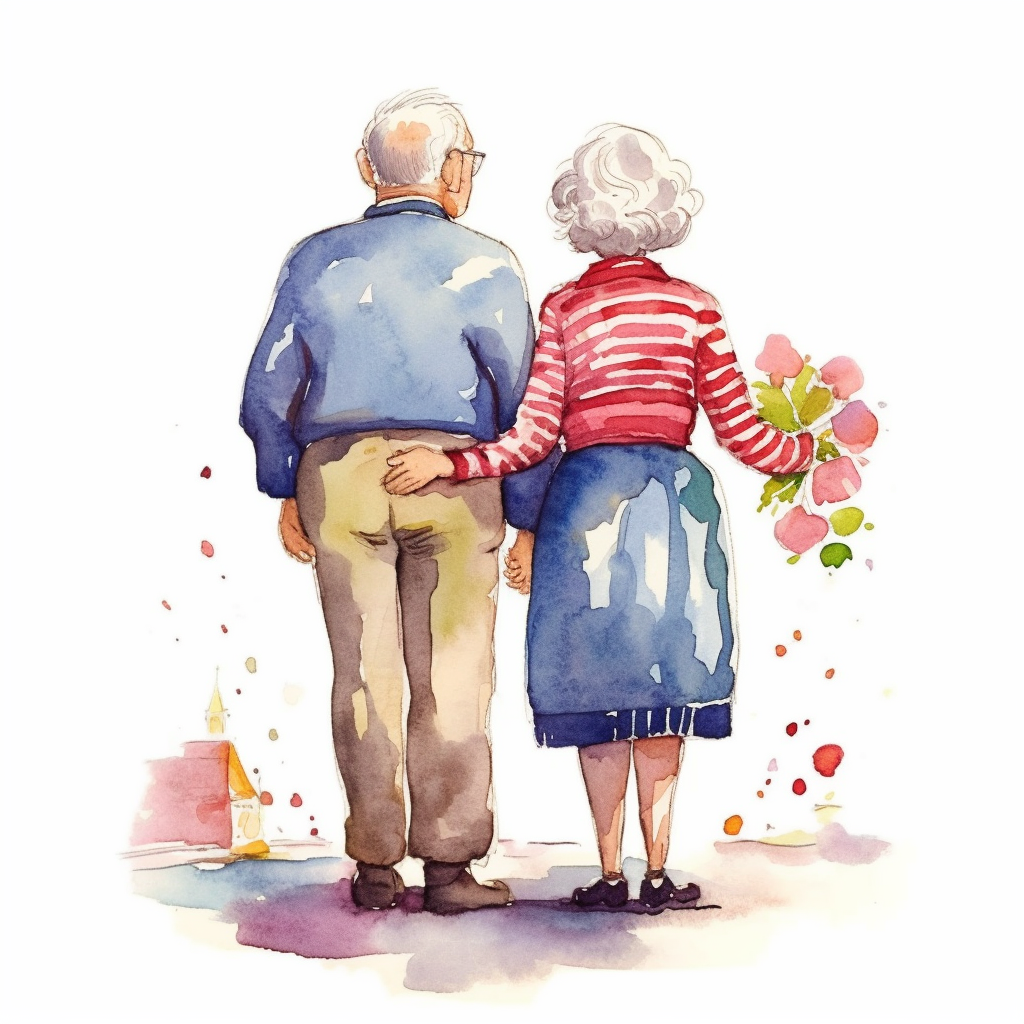 happy couple clipart