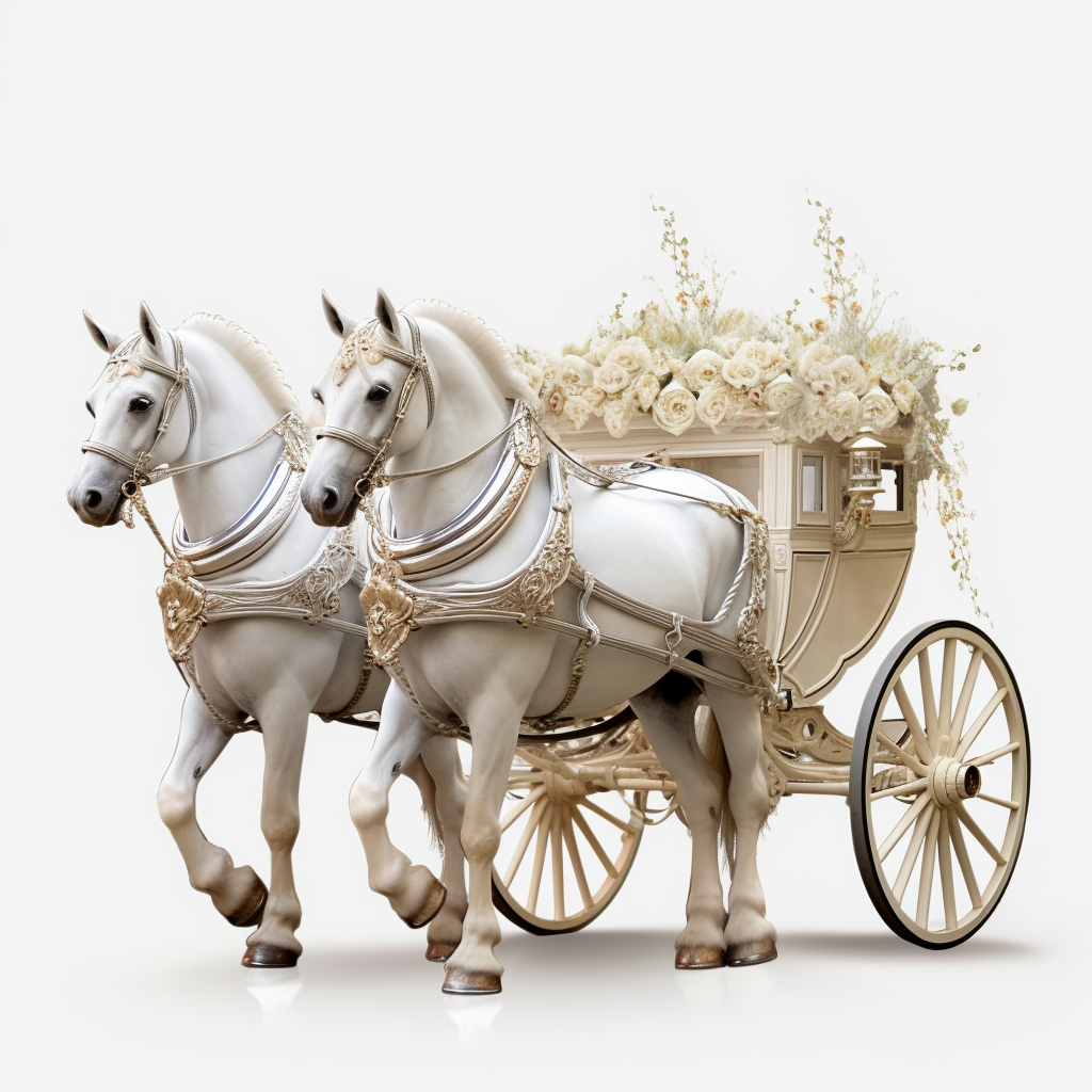 horse wedding cliparts