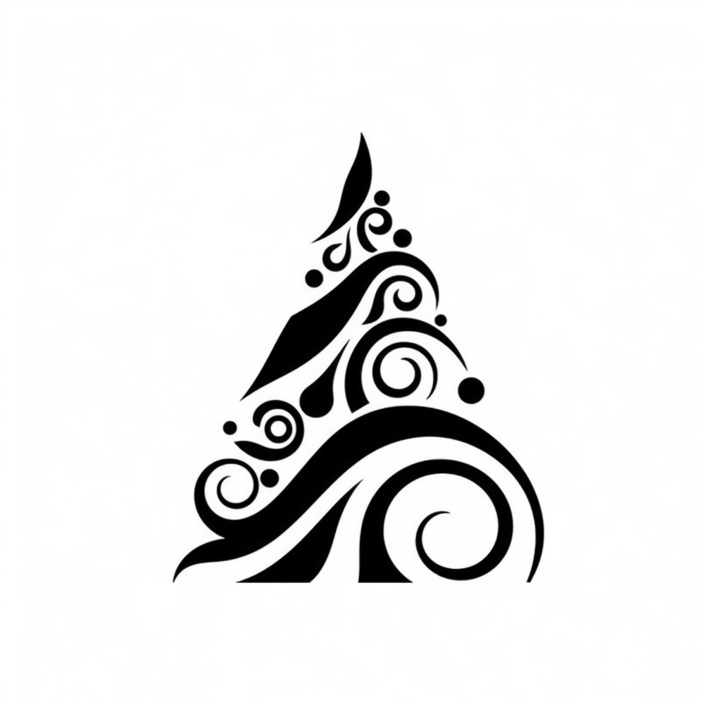 black and white tree clipart
