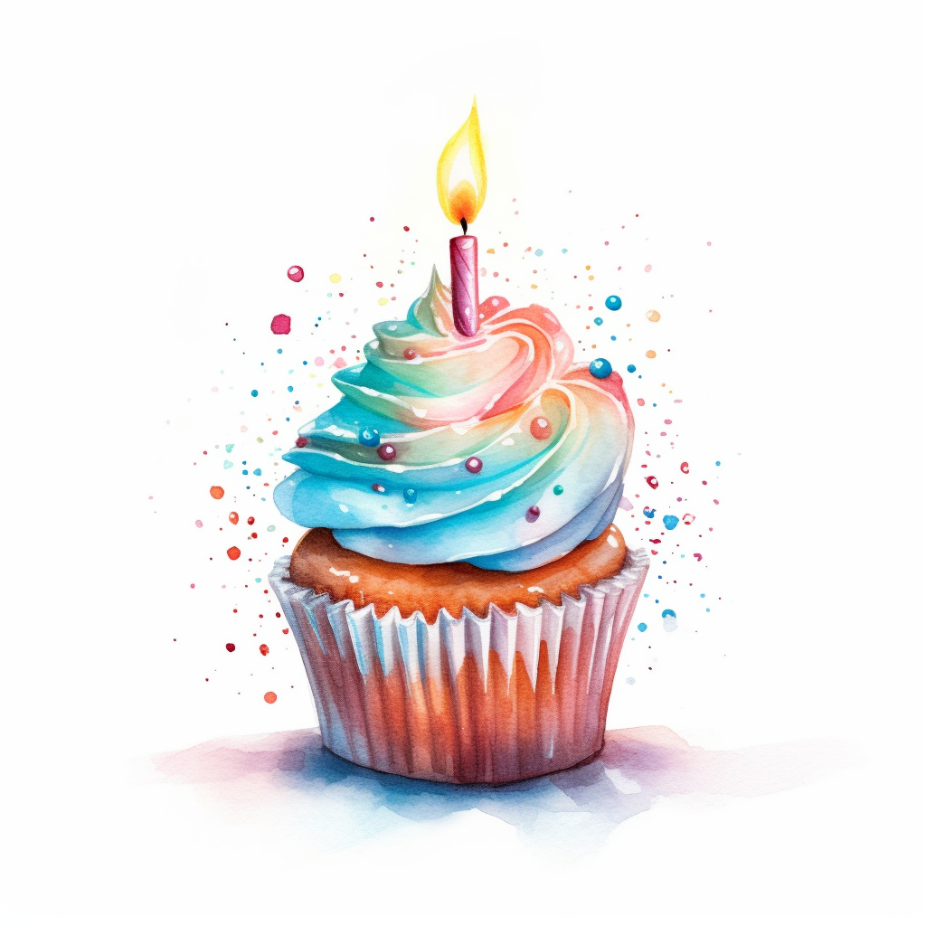 cupcake candle cliparts