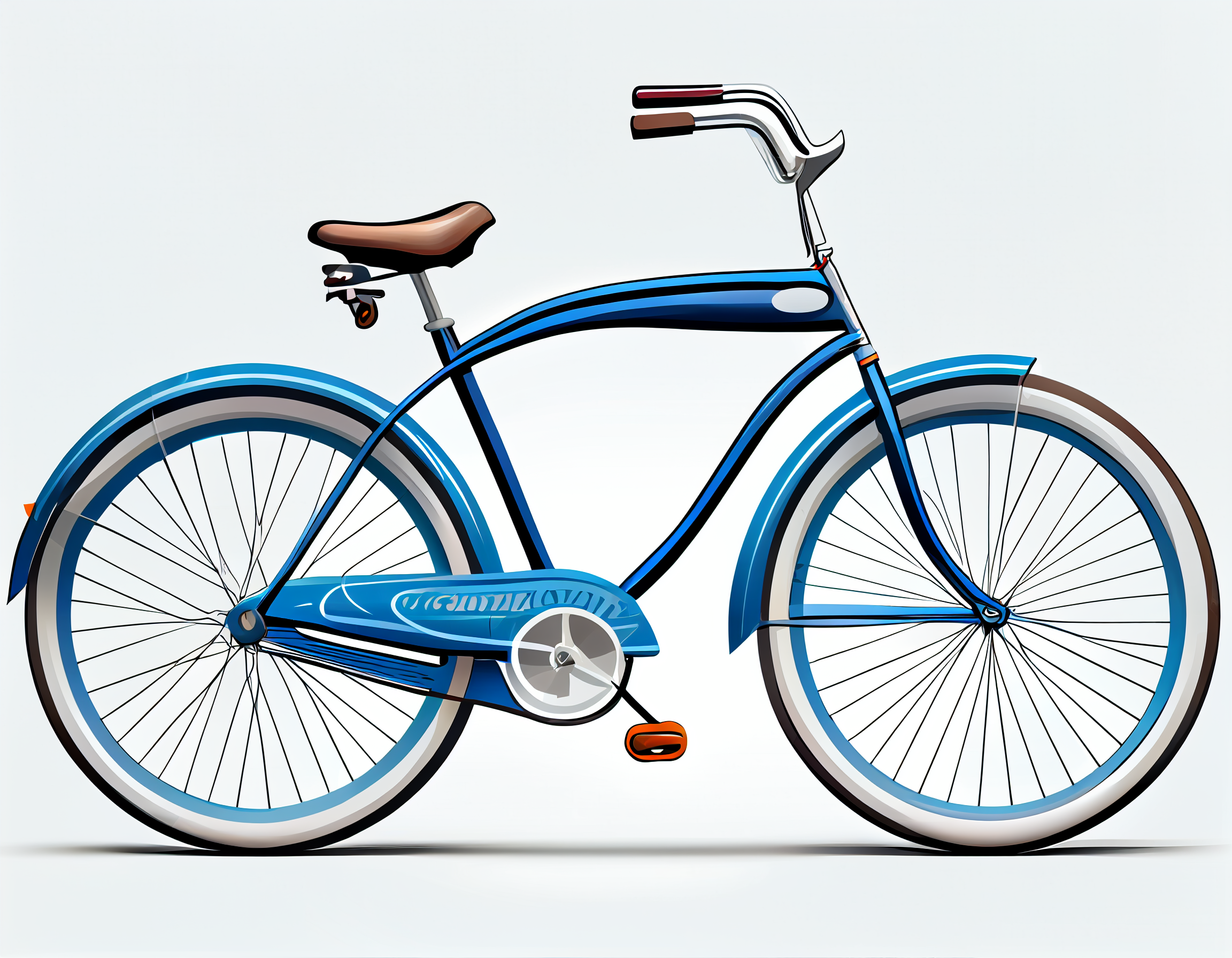 bicycle blue cliparts