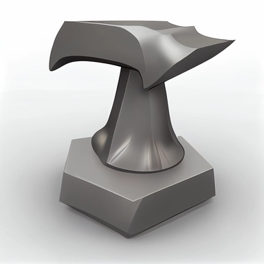 extremely detailed simple anvil, clipart, white background