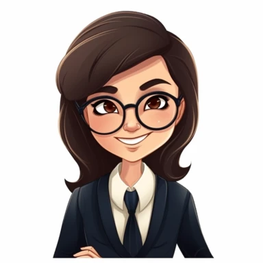 happy cute Legal Assistant face, cartoon, clipart, mascot, isolated on white background