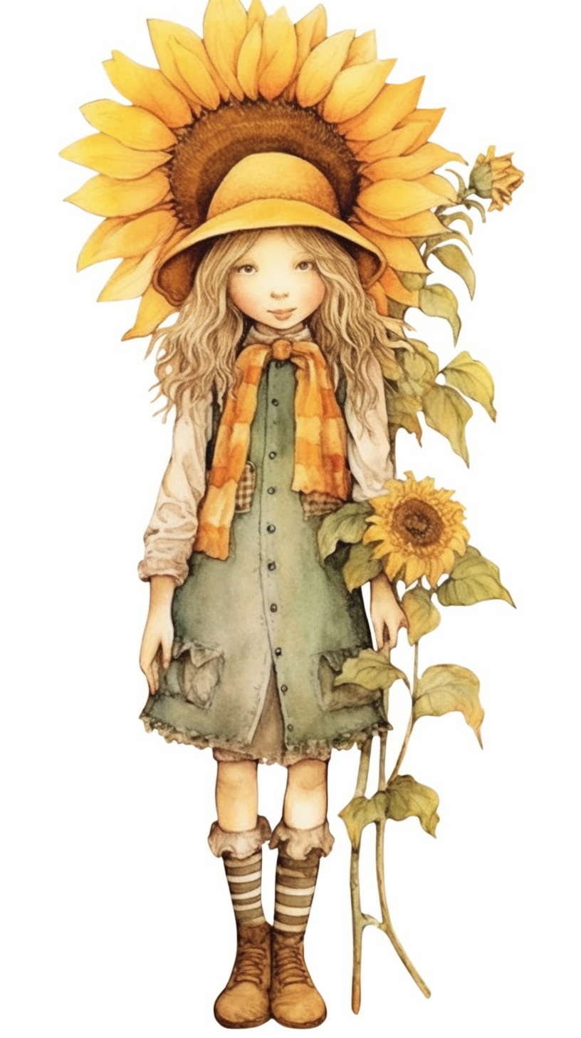 country sunflower cliparts