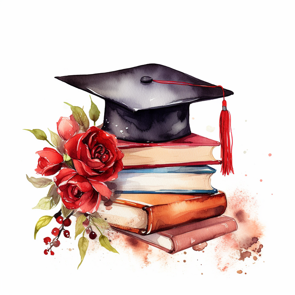 graduation flower cliparts