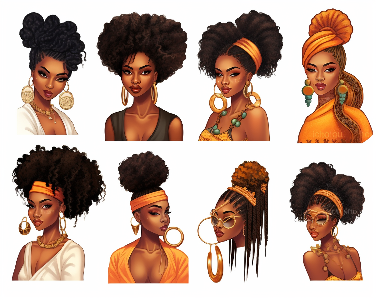 1 Model per grid, Black Girl Magic, Beautiful braided hair styles ...