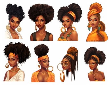 1 Model per grid, Black Girl Magic, Beautiful braided hair styles, Fashion Nova Themed Clipart, Black Girls Magic Clipart, Black Women Clipart, Black Girls PNG, Black Girl Sticker/Planner/Journal/Print Lady boss clipart, Boss Fashion clipart, Fashion Girl Clipart, Boss Girl clipart, Fashion Illustration, Afro lady clipart