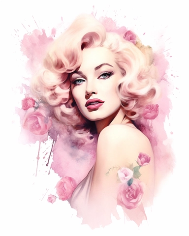 watercolour casino pin up pretty lady hd clipart white background