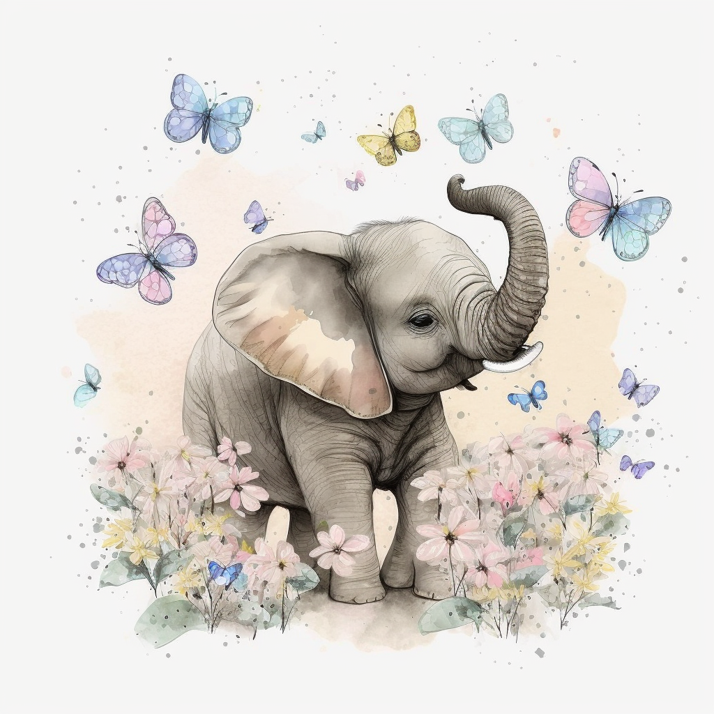 baby elephant cliparts