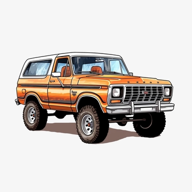 ford bronco sticker, clipart