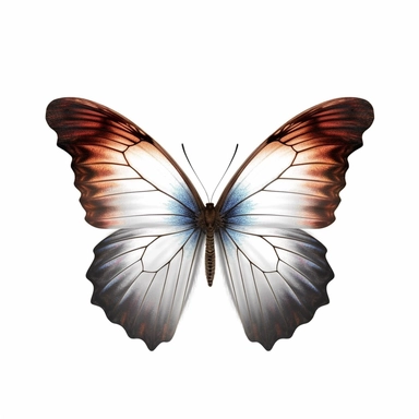 clipart with white background, cute butterfly wings flapping in flight, clearly defined separate image, high quality--ar3:4-no mockups, watermarks, numbers, writing, letters--q2--v5.1--s1000