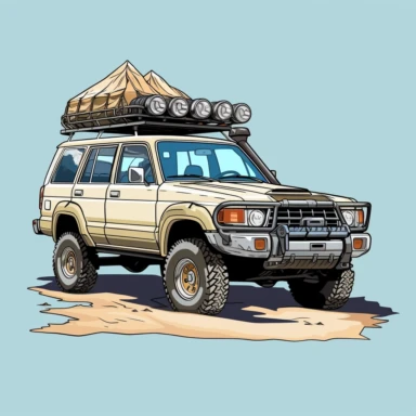 1990s toyota 4runner offroad clipart