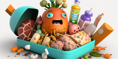 3D Cartoon clipart mascot in form of vegetables hospital full of tubes and receiving artificial nutrition by tube,transparent background, 128K super mega pixel, insane detail, hyper-detailed, with huge details,UHD, 8K