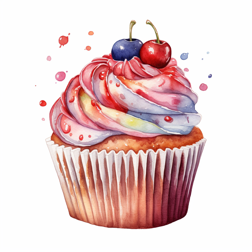 cartoon cupcake clipart