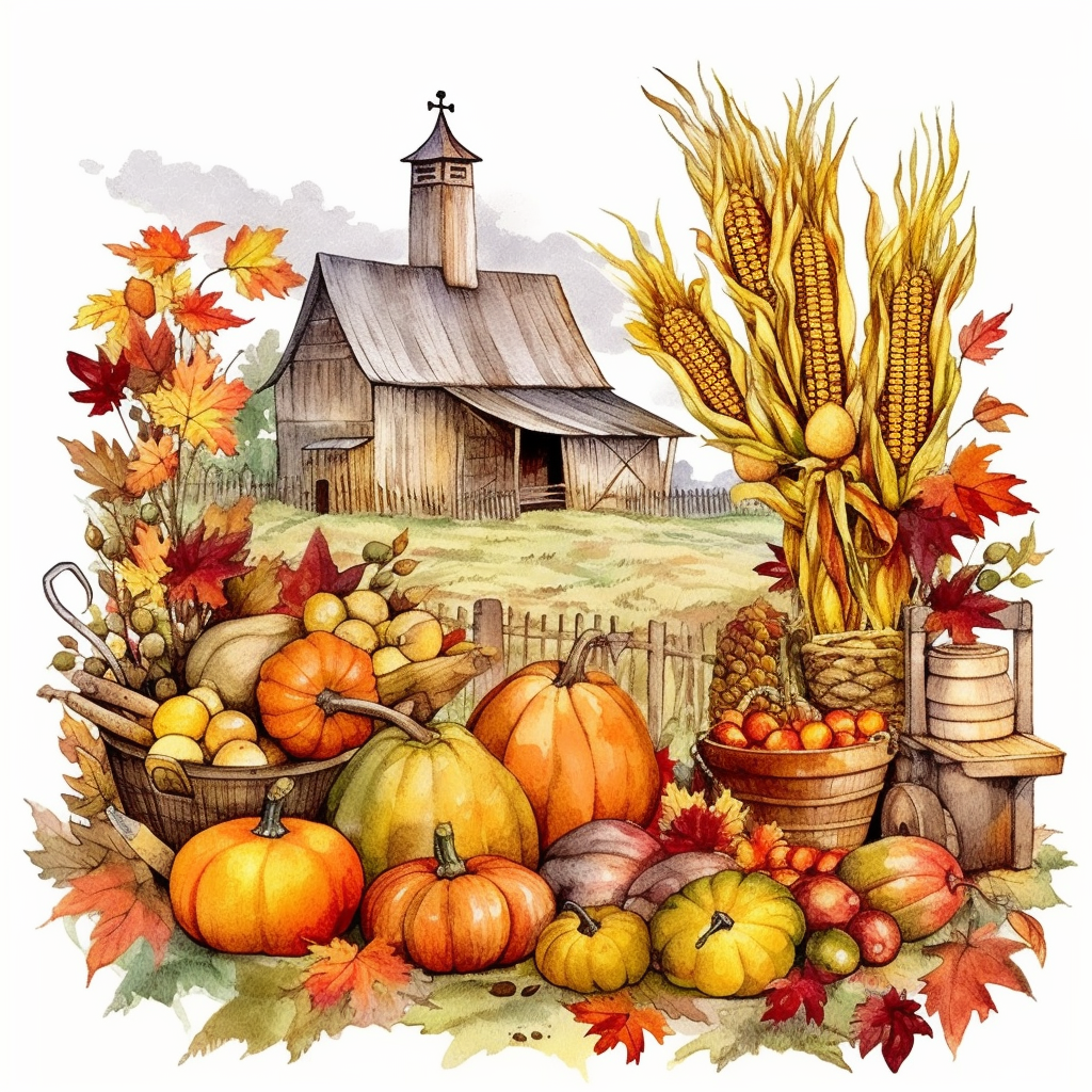 harvest background cliparts
