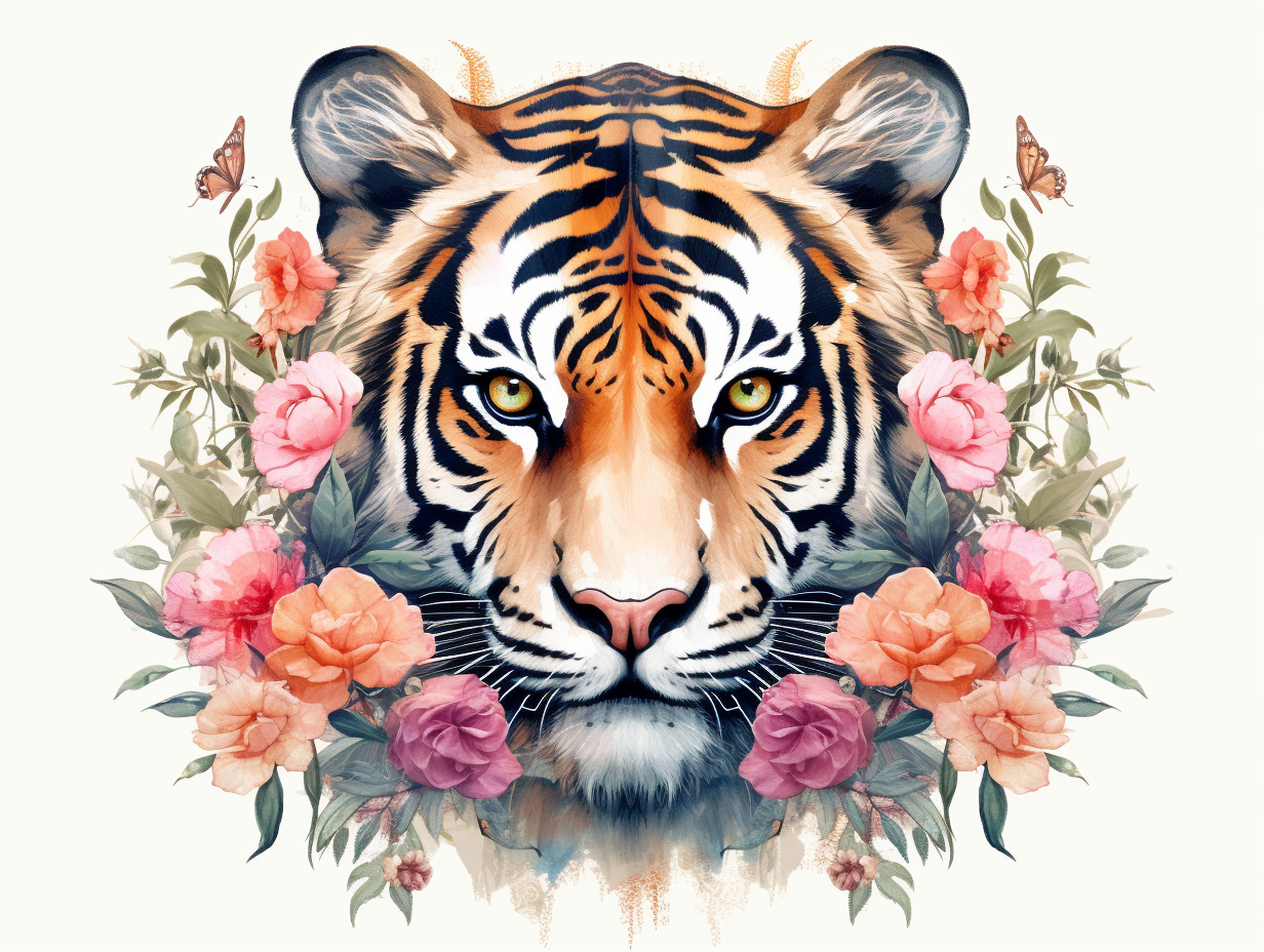 cute tiger clipart