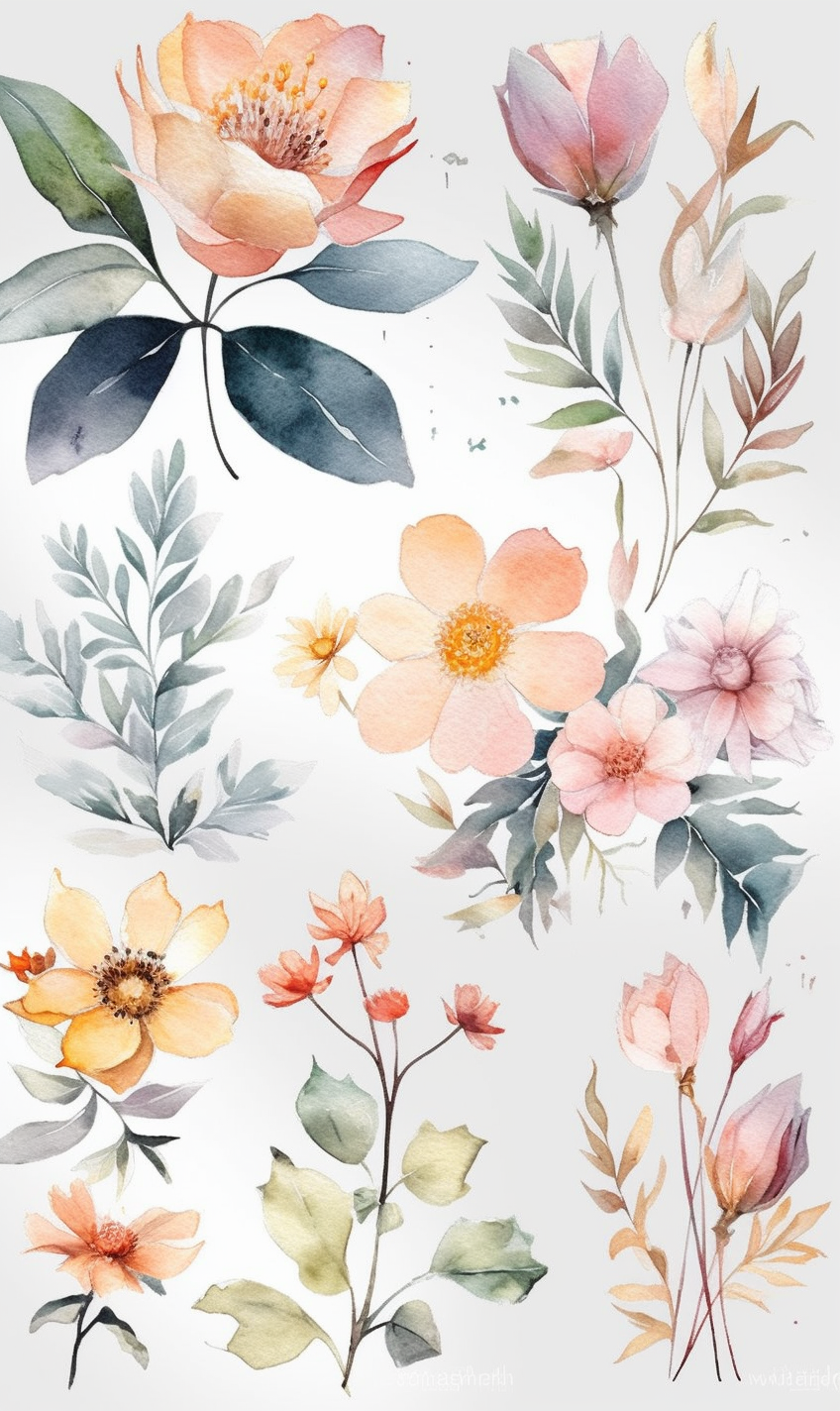 cross flowers cliparts
