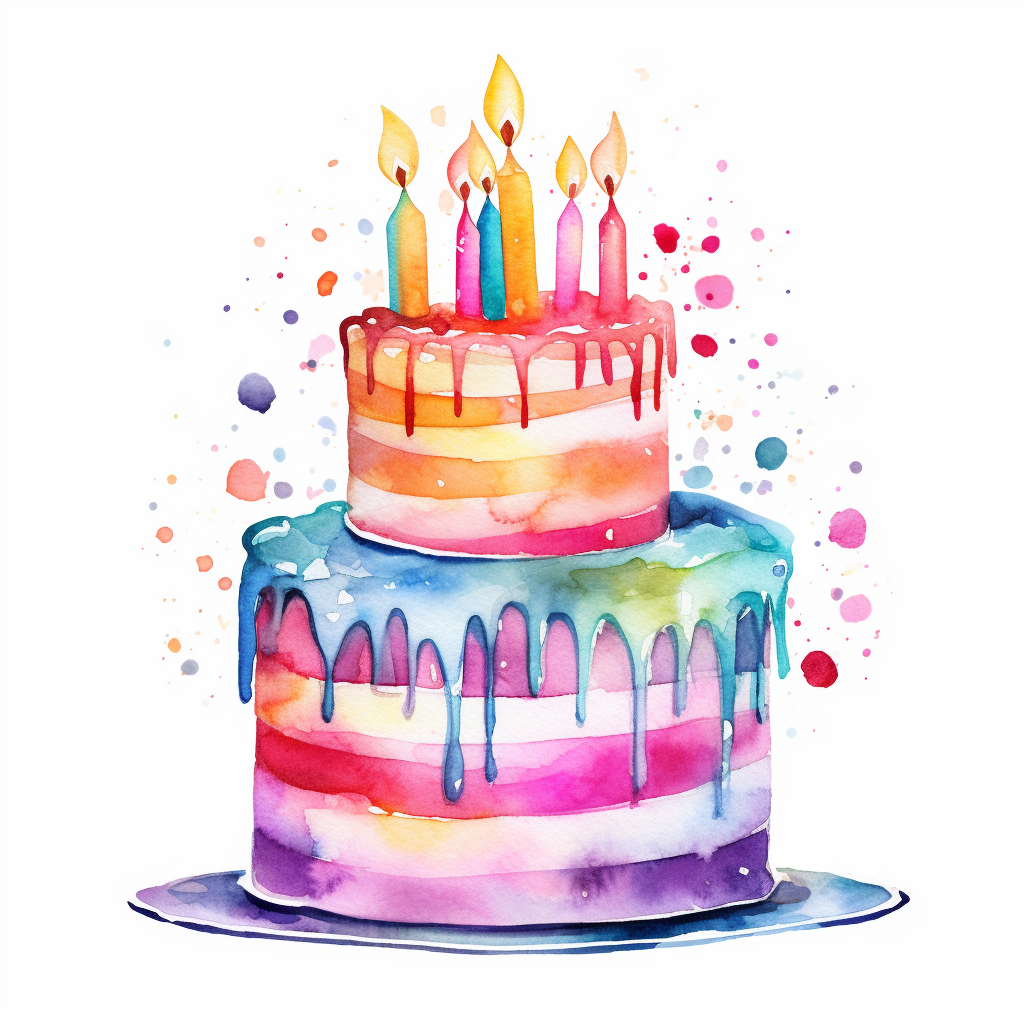 happy birthday cake clipart
