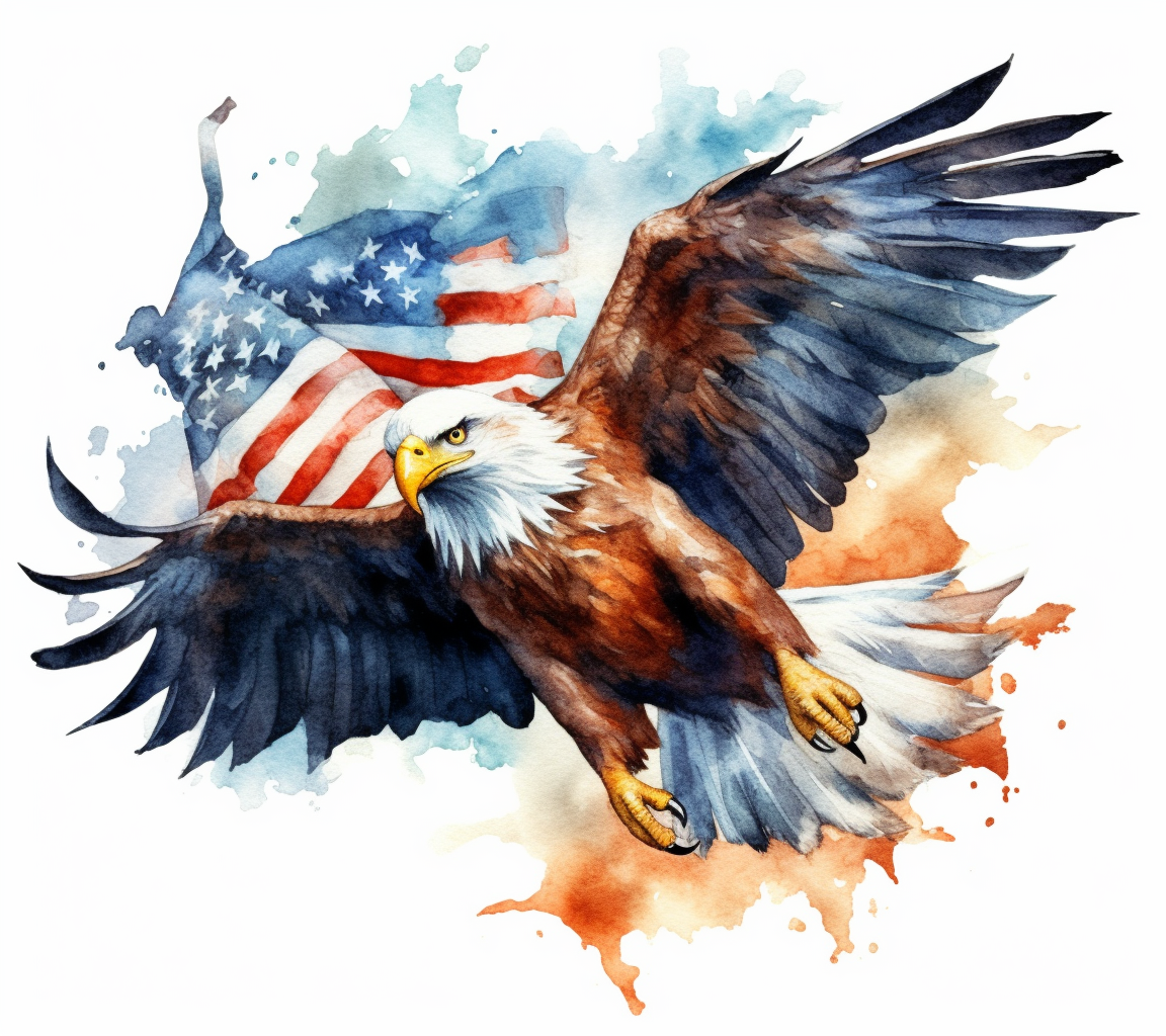 flying eagle clipart