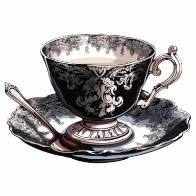 make gothic tea cup clipart