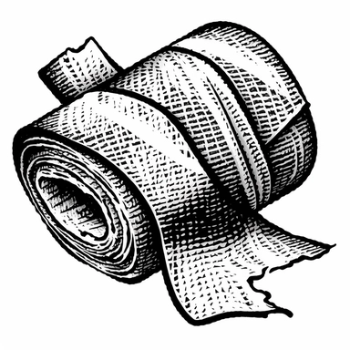 bandage clipart vector ink black and white