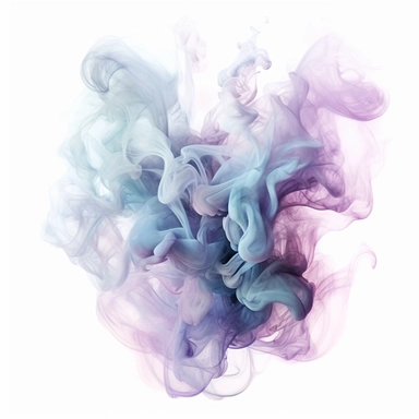 smoke blue colors, clipart, intense white and deep pastel colors, dnd, watercolor, no background, isolated on a white background, self contained, well defined edges, by amy sol and magali villeneuve and susan bourdet and ross tran, spaced out, glowy, intricate, 8k