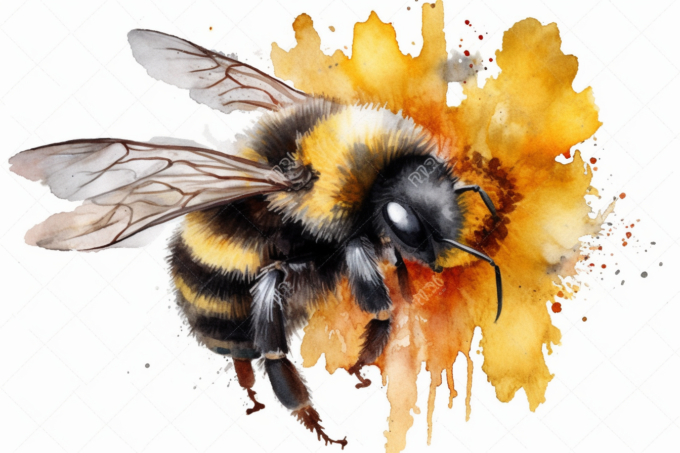 flower bee cliparts