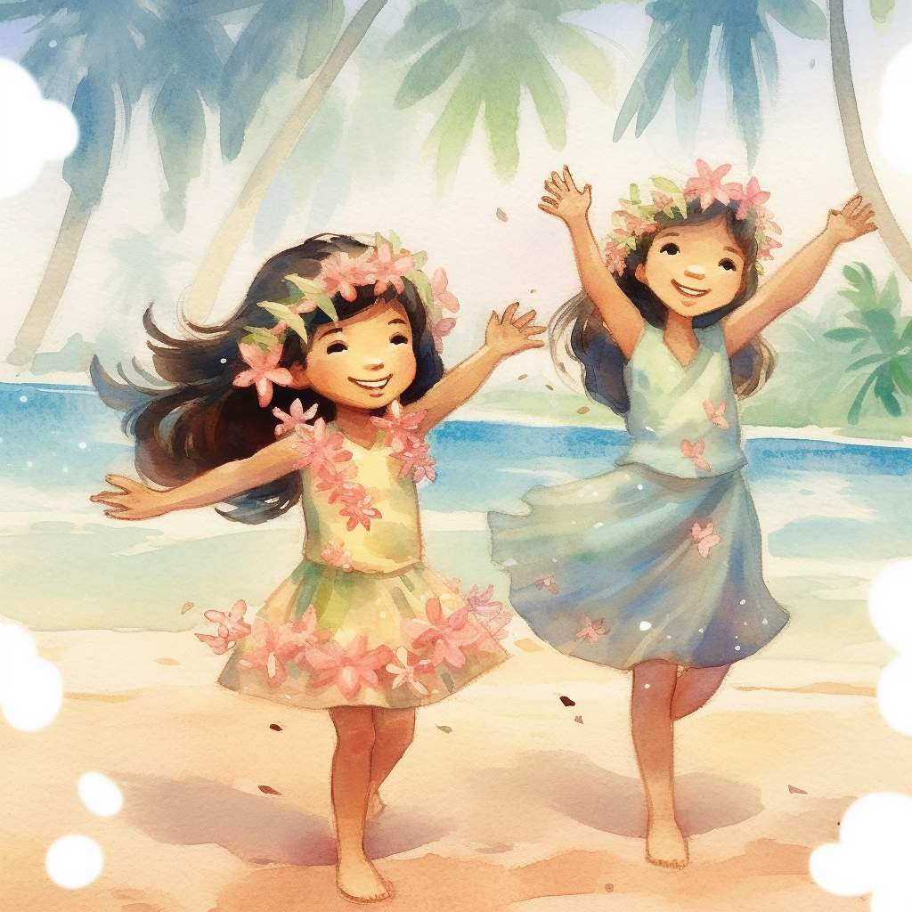 beautiful hawaiian cliparts