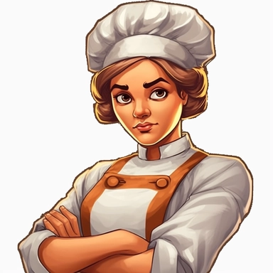 female chef cartoon the game, the chef png clipart, in the style of erich heckel, manjit bawa, opacity and translucency, john tenniel, animated gifs, caricature faces