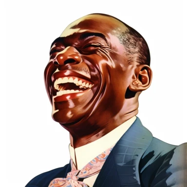 vintage 1920 black man laughing with closed eyes portrait Clipart Illustration, Chromolithograph, 1920s Illustration, Vintage, Chromolithograph, Colorful, Antique, Ephemera, Clipart, 8k, Isolated on white