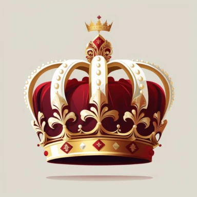 Vector illustration royal Imperial State Crown side view flat vector illustration clipart svg white background
