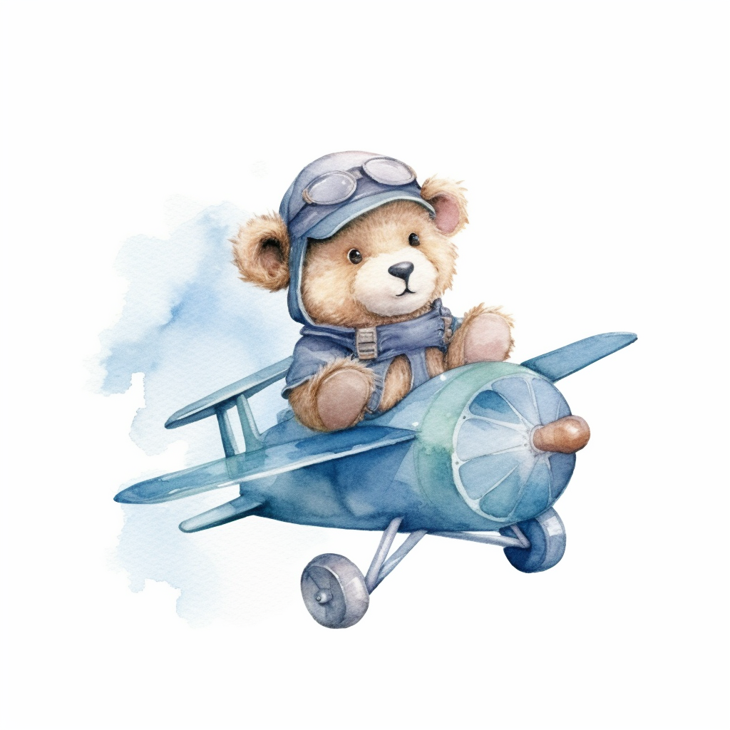 blue plane cliparts