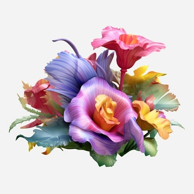 ultra realistic 3d flower clipart