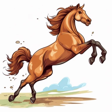 horse kick clipart