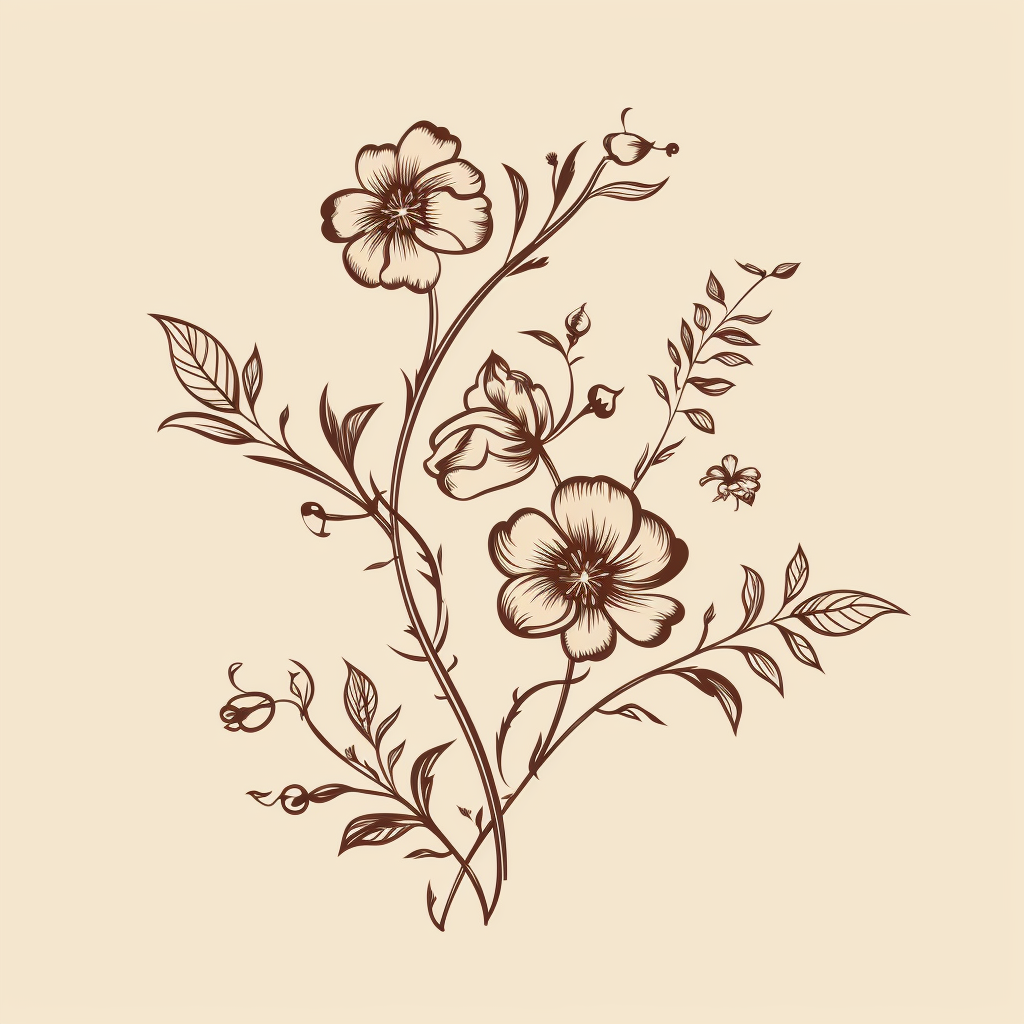 floral branch cliparts