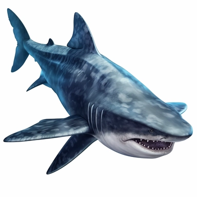 a single clipart image png graphic of a Hyper Realistic Aquatic Vibrant Basking Shark Clipart Ocean Animals, Sea Life, Basking Shark