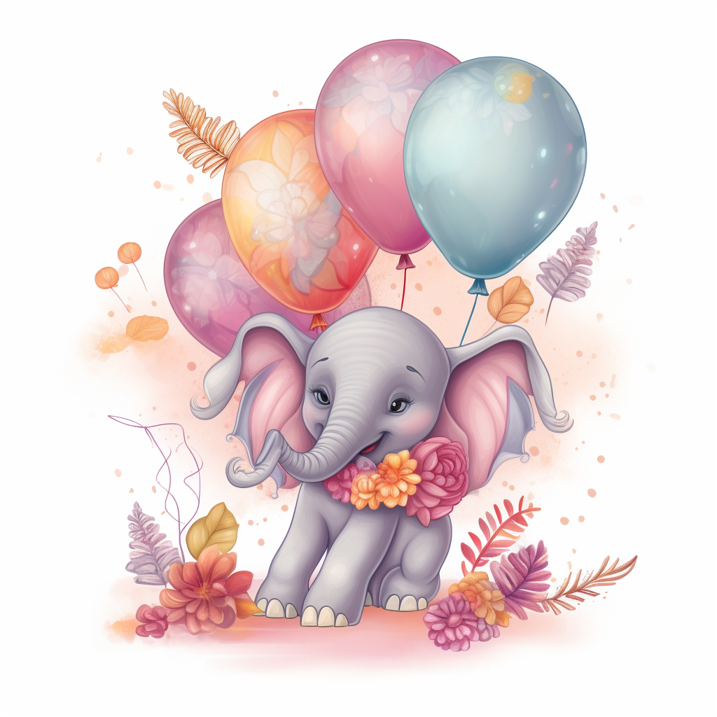elephant reflection cliparts