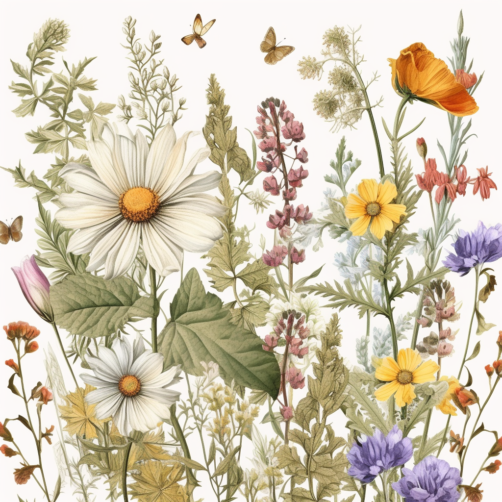 flowers border clipart
