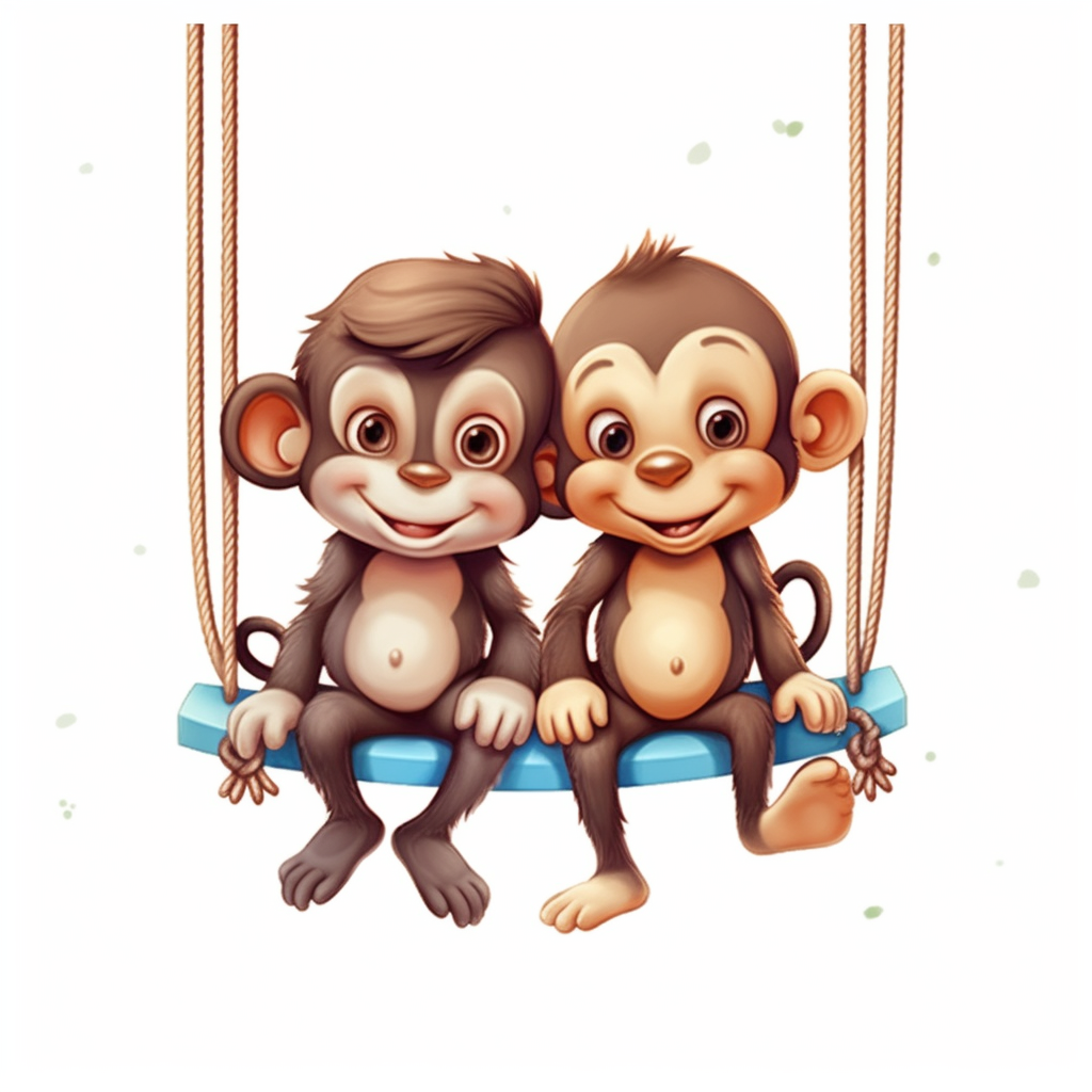 happy monkey cliparts