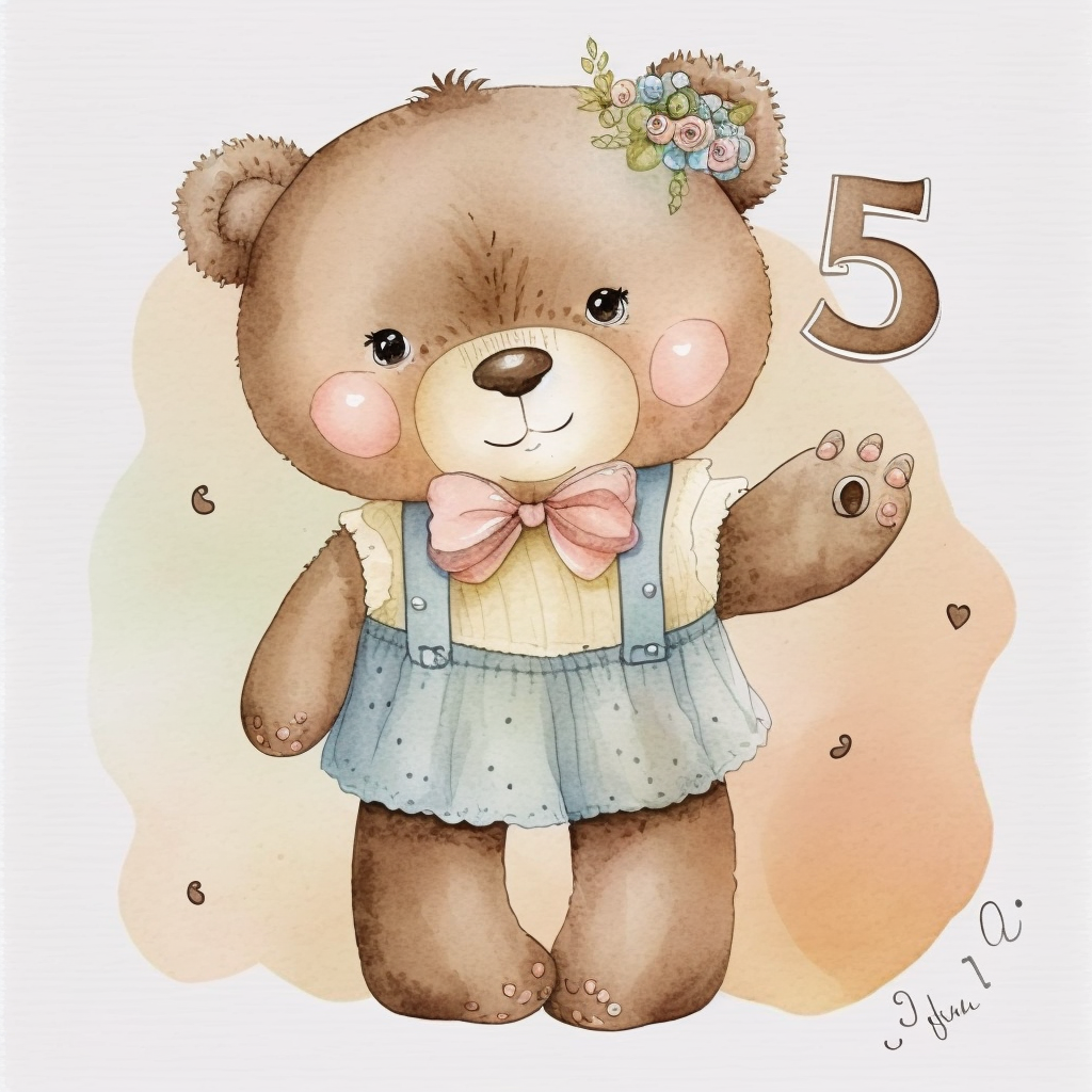 number 5 cliparts